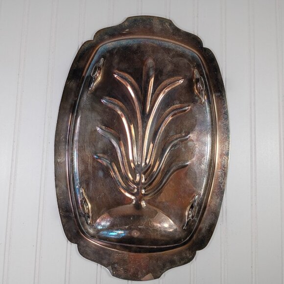 Vtg Silverplate Serving Trays Platters Tree of Life Round WS Blackinton LOT OF 3 - Picture 5 of 16